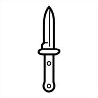 A knife icon on a white background vector