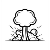 An explosion icon on a white background vector