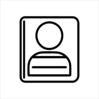 A person is shown in a photo frame vector