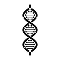 Dna icon isolated on white background vector