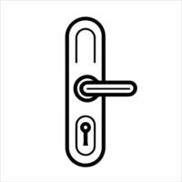Door handle icon illustration vector