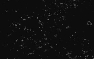 Abstract elegant dark black background illustration with vintage distressed grunge texture and white charcoal color paint. Dark grey textured concrete wall splash particle white fire effect. vector