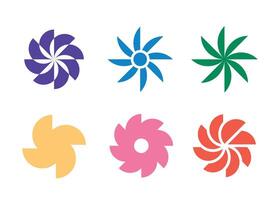 Icon spin or mill element retro unique design vector