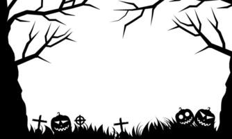 abstract modern silhouette halloween header background vector