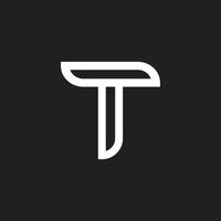 T logo, T letter logo premium and unique logo white logo brand logo vector