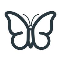 Butterfly icon isolated on white background for your web and mobile app design, Butterflies logo concept vector
