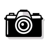 Camera Icon in trendy flat style isolated on white background. Camera symbol for your web site design, logo, app, UI. vector