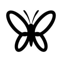 Butterfly icon illustration isolated on a white background. vector