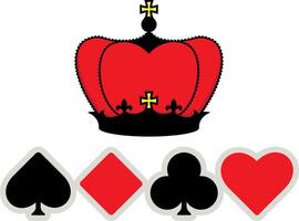 T-shirt design with playing card object vector