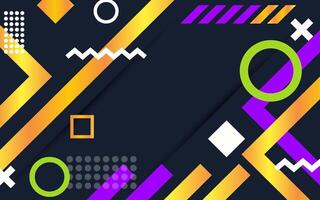 abstract geometric background with colorful shapes vector