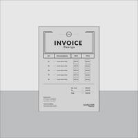 Unique invoice design vector