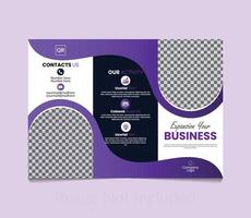 Unique business Tri-fold design vector