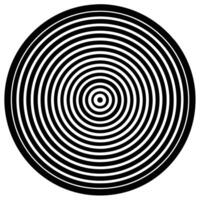 Concentric Circles with Modern Font - Depth Effect Illustration vector