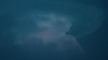 Lightning Lights Behind The Clouds video