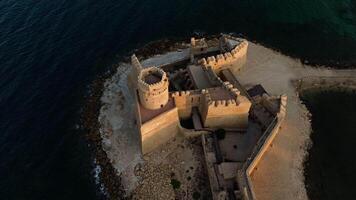 The Architectural Complexity Of A Castle Built Over The Sea In Italy video