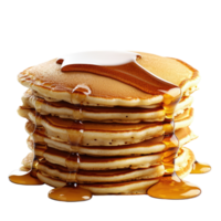 A stack of pancakes with syrup on top png
