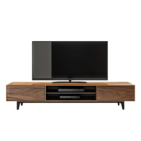 Modern TV Stand with Storage A Sleek, Contemporary Design for Your Entertainment Center png