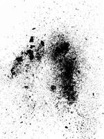 Abstract Black Ink Splat Isolated on White Background photo