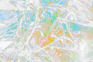 Crinkled Metallic Foil Texture photo
