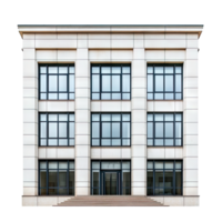A Minimalist Masterpiece A Modern Office Building with Expansive Windows and a Simple Design. png