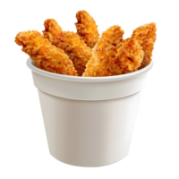 A bucket of chicken strips png