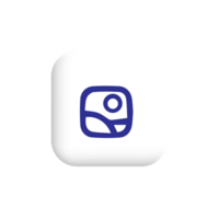Blue Image photo icon png