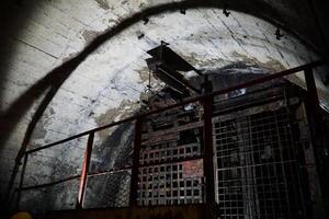 Nowa Ruda, Poland - August 4th, 2024 - Elevator at coal mine photo