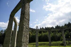 Ludwikowice Klodzkie, Poland - August 10th, 2024 - Concrete structure called Mucholapka - fly catcher - built by Nazi Germany during World War II photo