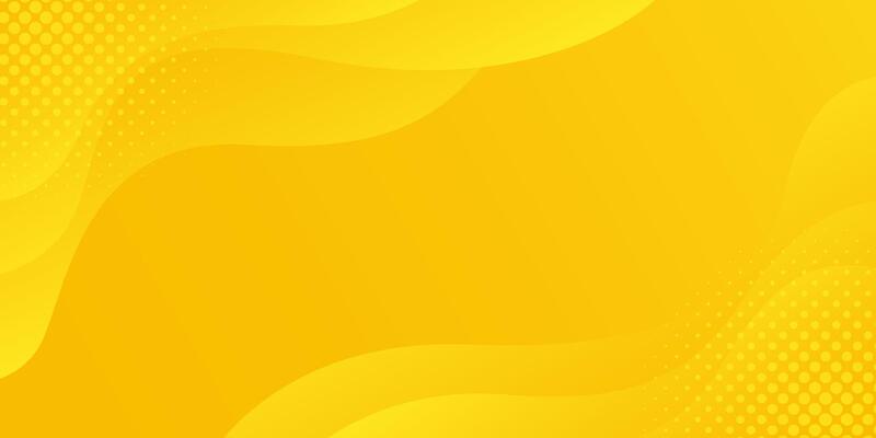 Bright yellow gradient fluid wave background with halftone, dynamic banner