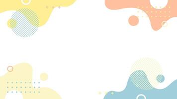 Abstract pastel paper cut banner background, Simple asymmetrical wallpaper. Suitable for templates, banners, cards, covers, web, pages, and others vector