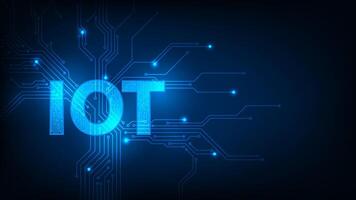 Futuristic Internet of things concept. Communication technology and Internet networking. vector
