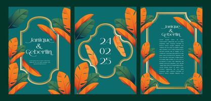 Illustration of floral vintage frame, leaves, frame, pattern for background, backdrop. Modern seamless pattern. Fashionable template for design or wedding invitation vector