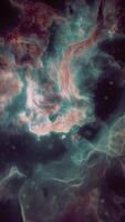 A colorful and mysterious nebula in deep space video
