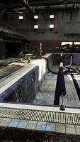 Desolate Empty Swimming Pool in Abandoned Building video
