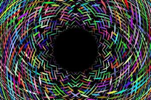 Colorful circle abstract particles flying background vector
