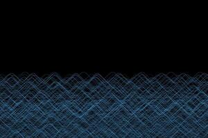 Blue frequency waves abstract wavy lines water background vector