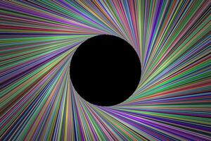 Colorful circle lines frame abstract background vector