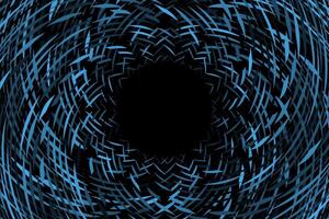 Blue circle abstract particles flying background vector