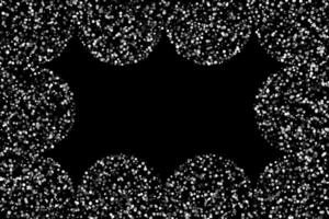 White geometric frame with circles abstract background vector