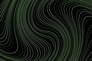 Green wavy line curves abstract wave background vector