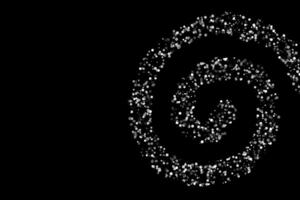 White spiral form circles abstract background vector