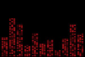 Red music equalizer abstract background wallpaper vector