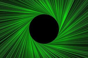 Green circle lines frame abstract background vector