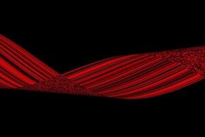 Red line waves background abstract wallpaper vector
