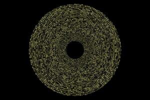 Golden halftone circle ball abstract background vector