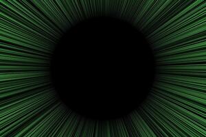 Green lines hole circle abstract background vector