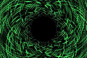 Green circle abstract particles flying background vector