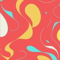 Abstract background with swirls and bright colors like red, yellow and blue. Great as a design element or wallpaper. vector
