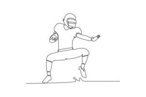 Do sports concept. Single line draw design graphic illustration. vector