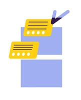 Digital Task Management Interface Illustration vector